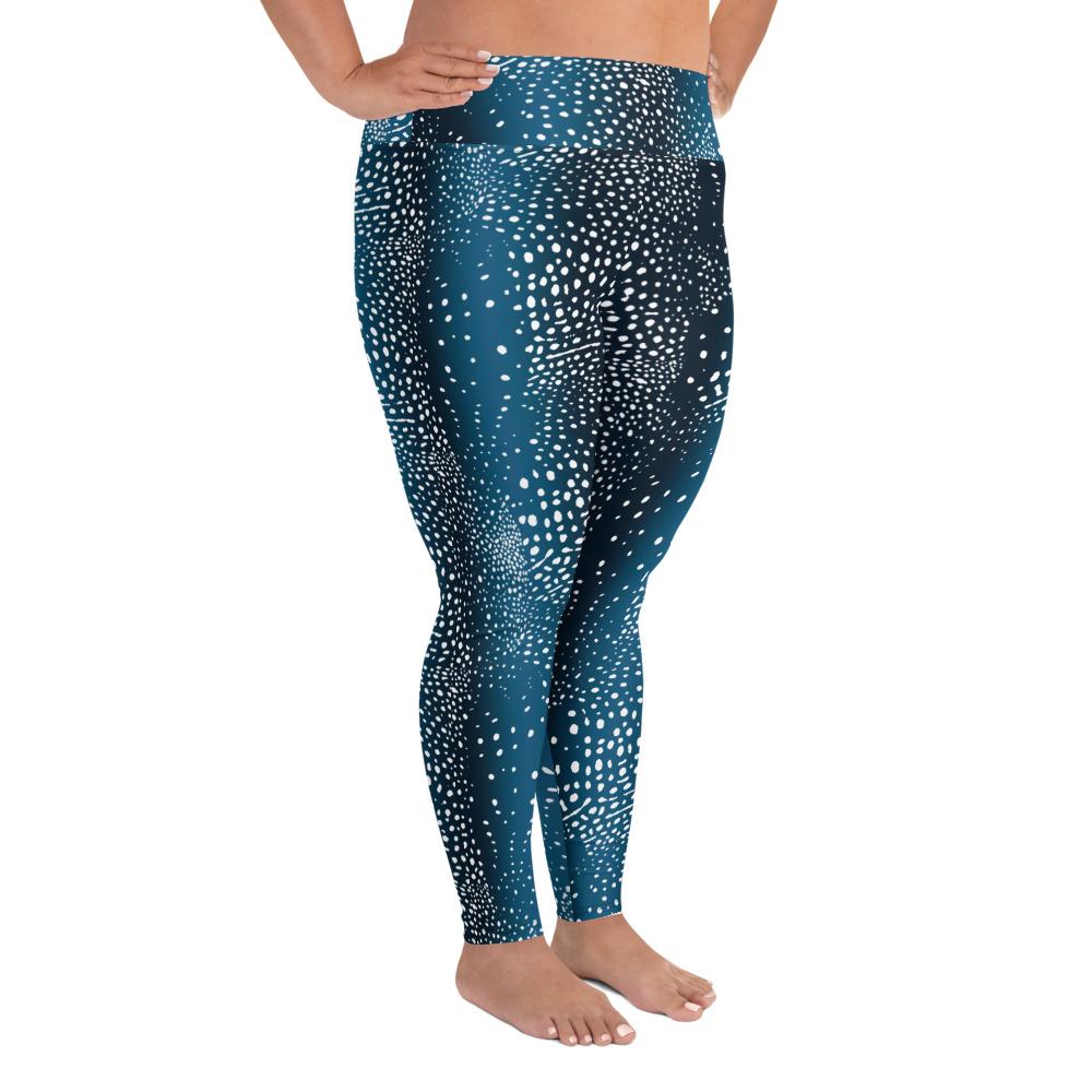 Blue Whale Leggings - Plus Size