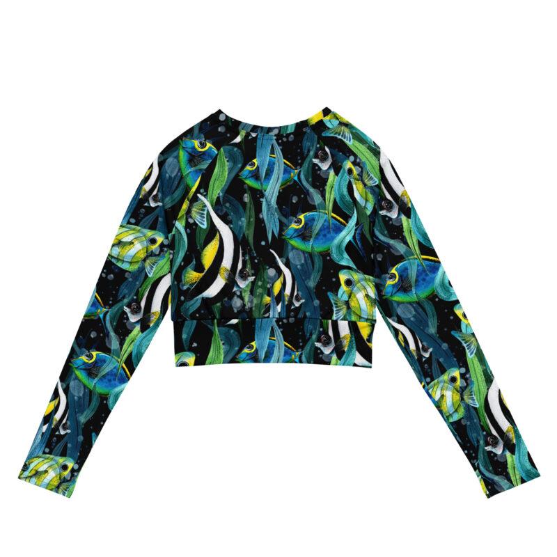 Ocean Whisper Crop Top Rash Guard - Image 5