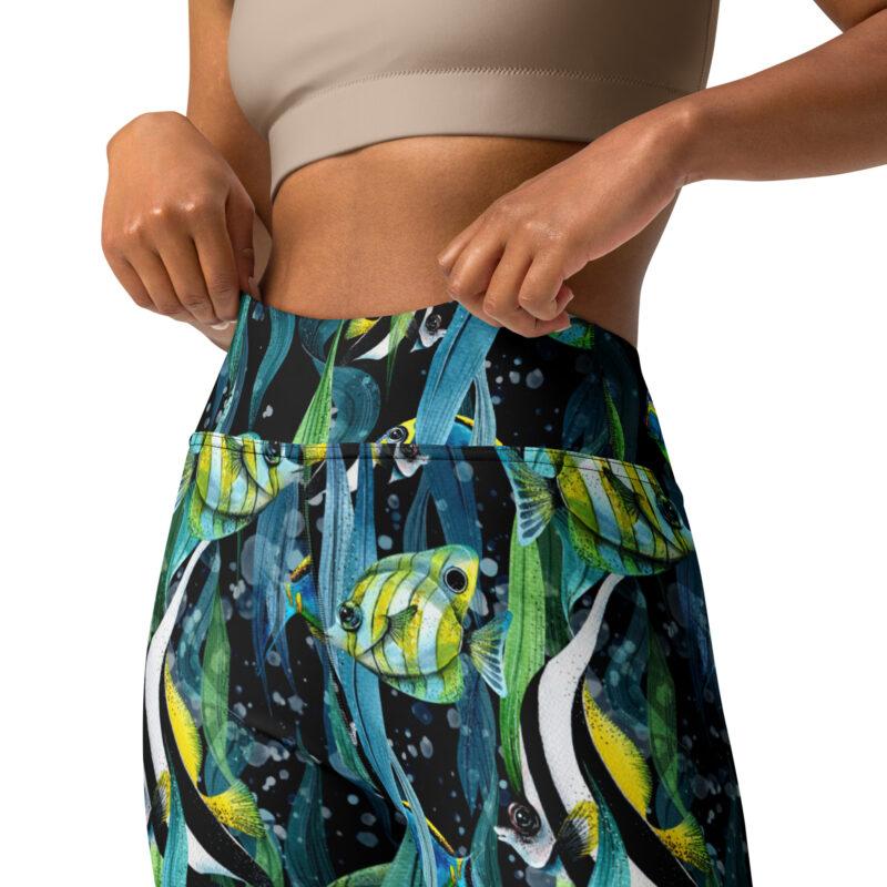 Ocean Whisper High-Waisted Leggings - Image 13