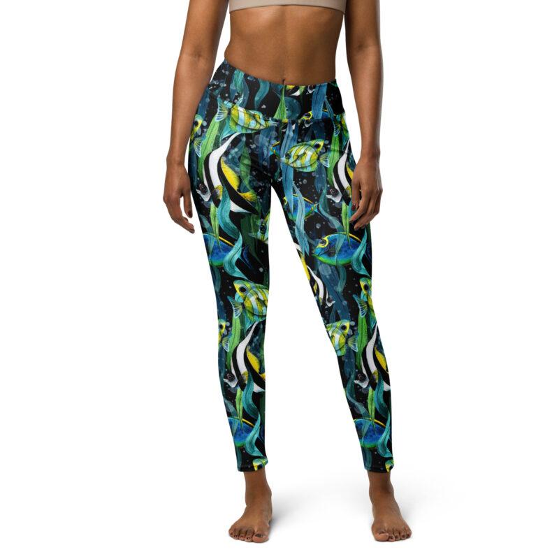 Ocean Whisper High-Waisted Leggings - Image 8