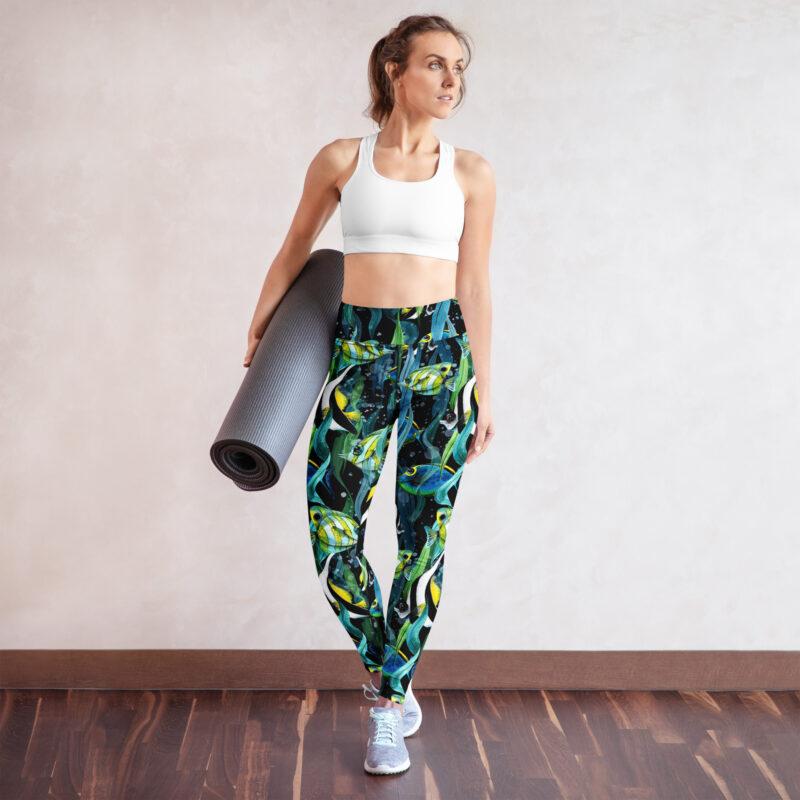 Ocean Whisper High-Waisted Leggings - Image 9