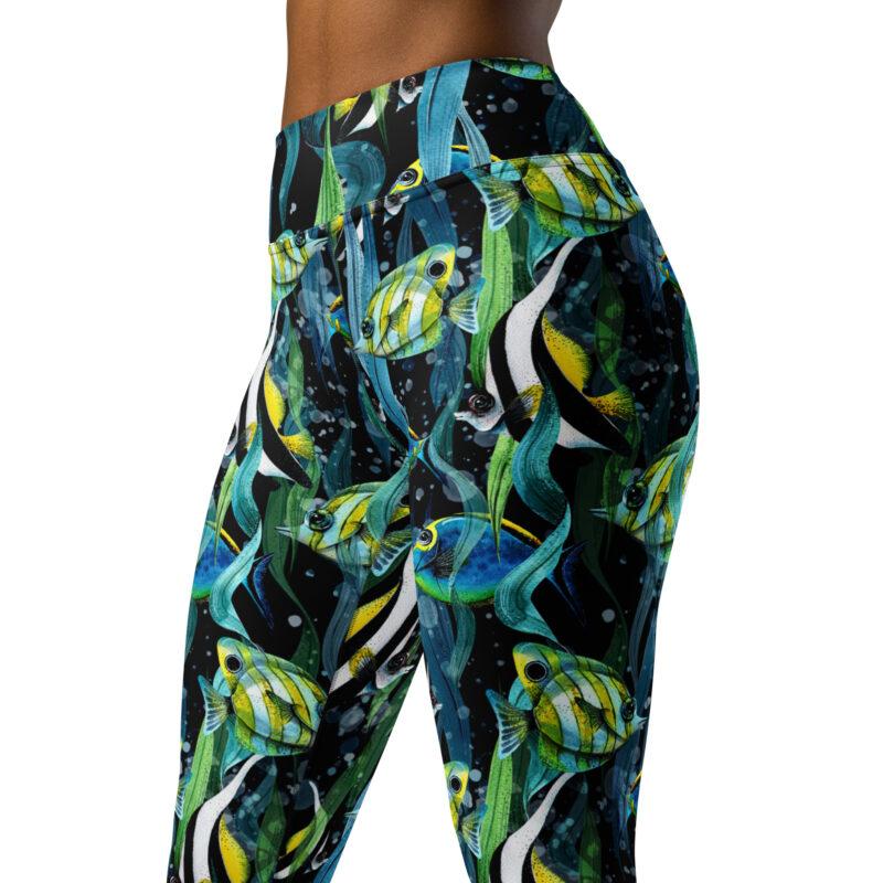 Ocean Whisper High-Waisted Leggings - Image 6