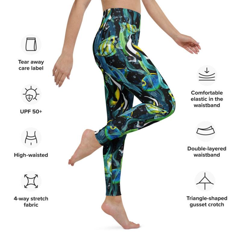 Ocean Whisper High-Waisted Leggings - Image 10